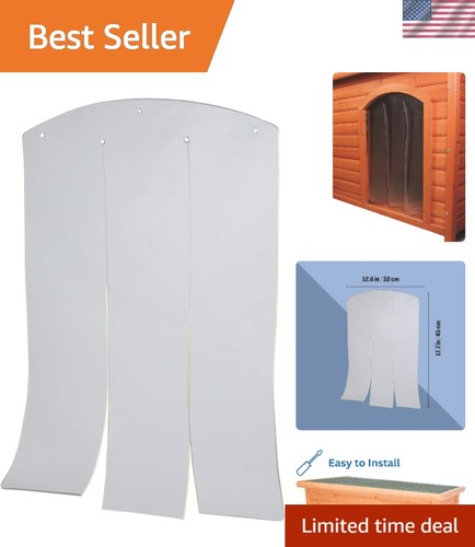 Clear vinyl dog - dog, door