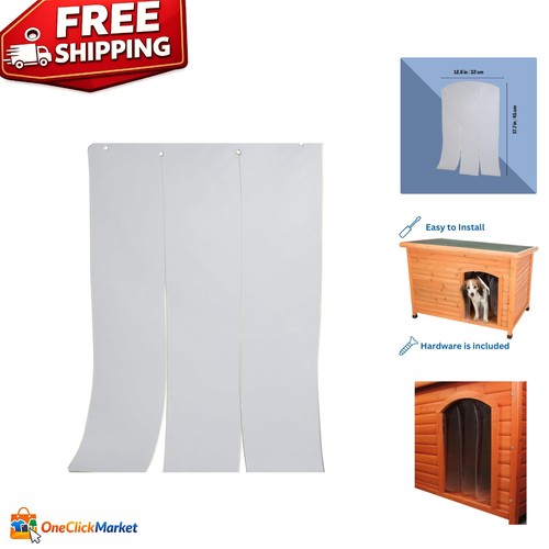 Clear plastic dog door flap - dog,
