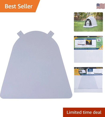 Large indigo dog house - large, door