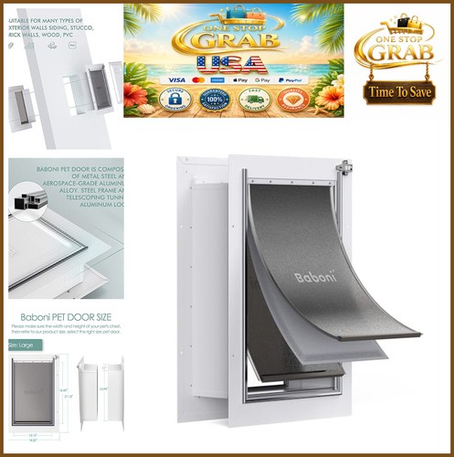 Pet door for wall flap - wall,