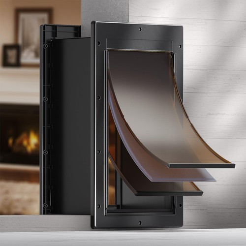 Dog door flap plastic - dog, flap,