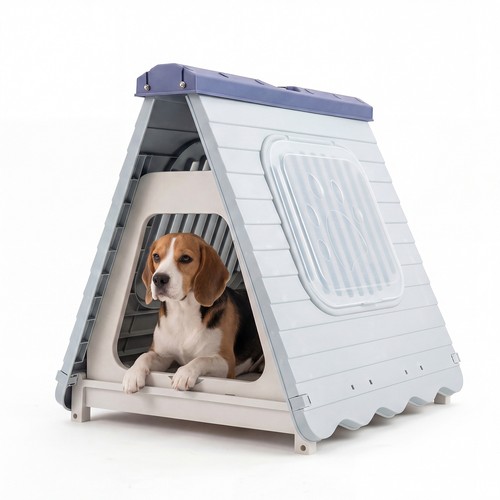 Folding plastic dog - folding, house