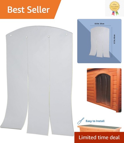Clear vinyl dog door - flap, 12.6