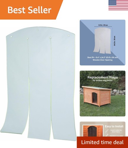 Clear vinyl dog door - clear,